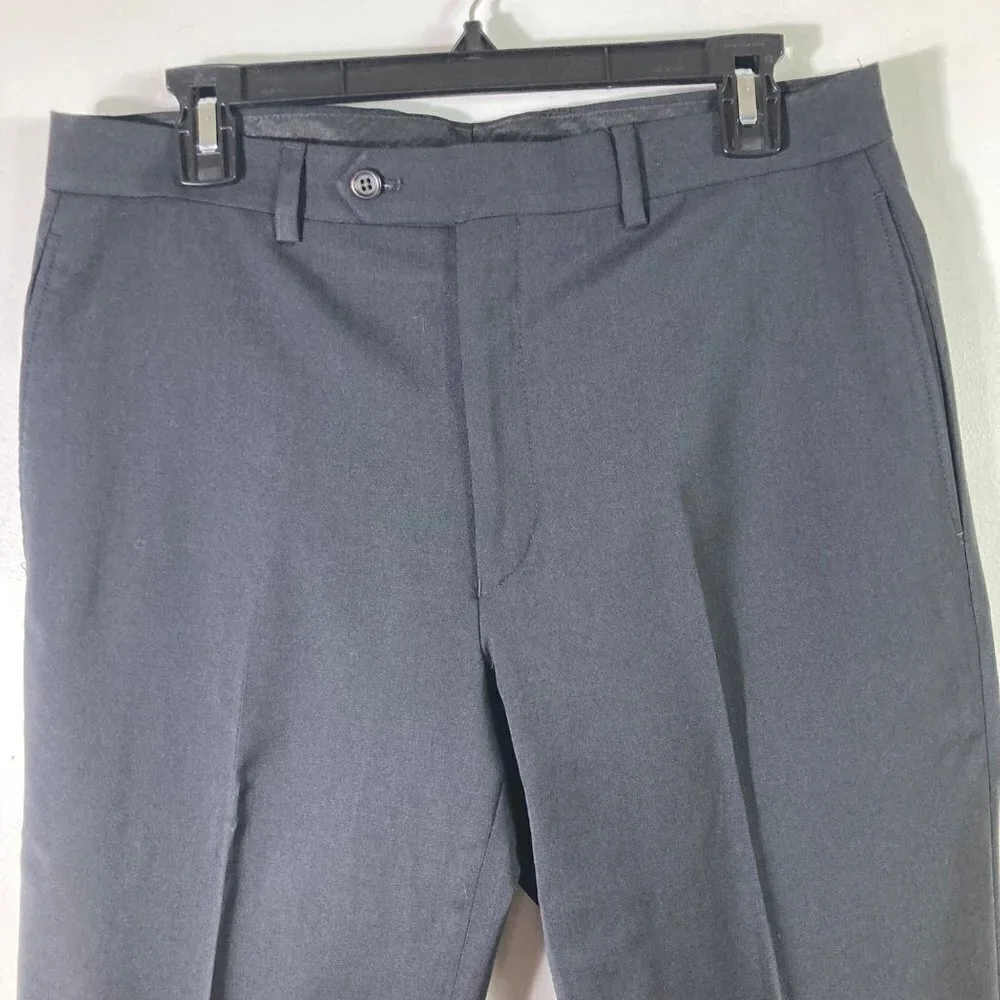 Mens Lauren Ralph Lauren Green Label Wool Blend Dress Pants Black 32 x 32‎ #2